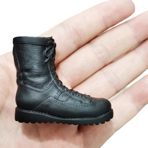 Schnürstiefel im Maßstab 1:6 für 12-Zoll-Actionfiguren – hochwertiges PVC