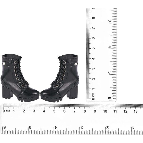 High Heel-Schuhe im Maßstab 1:6 für 30,5-cm-Puppen – schwarze Modeaccessoires