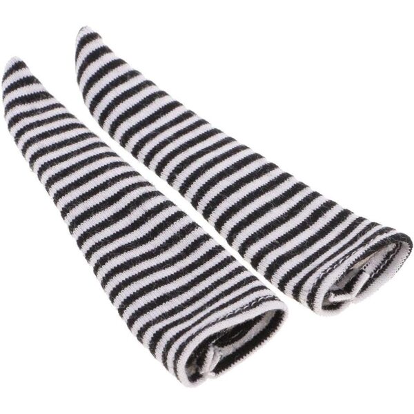 Set 4 paia calze alte a righe fatte a mano per bambole Blythe 30,5 cm