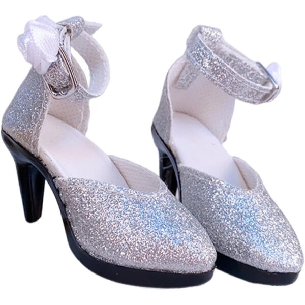 Elegante Schuhe mit Absätzen für 1/6 Puppen – Höhe 7 cm für 24-Zoll-Puppen