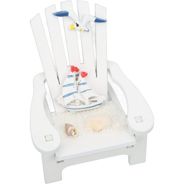 Drfeify Mini-Strandstühle aus Kiefernholz, nautische Dekoration für Zuhause und Badezimmer