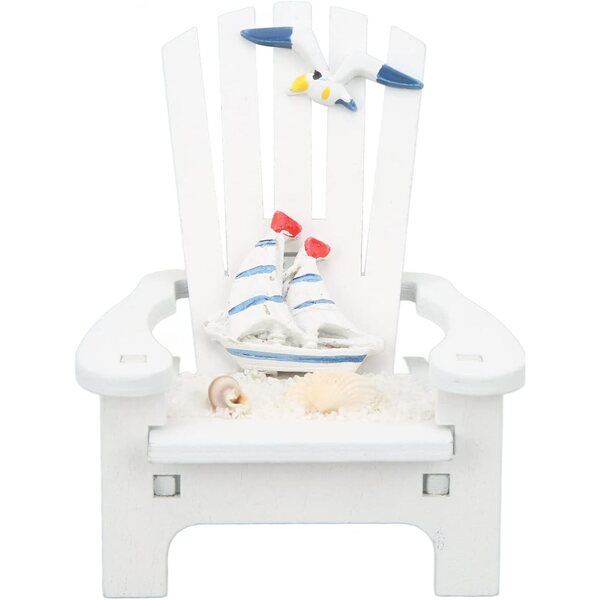 Drfeify Mini-Strandstühle aus Kiefernholz, nautische Dekoration für Zuhause und Badezimmer