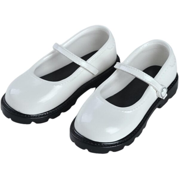 Weiße Miniaturschuhe für 1/4 BJD-Puppe - weibliches Modell, 45 cm