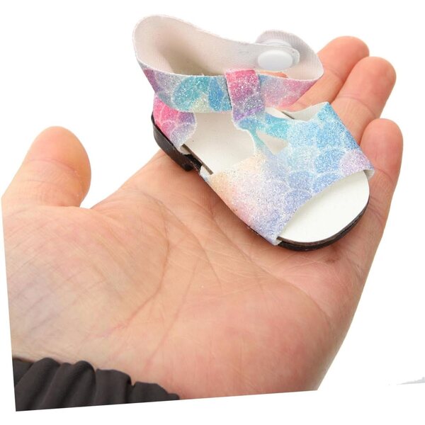 Miniaturschuhe für 18-Zoll-IMIKEYA-Puppen, 2 Paar aus widerstandsfähigem Kunststoff