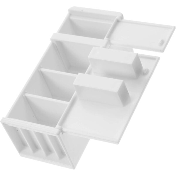 VICASKY Weißer Mini-Kühlschrank für Puppenhaus mit realistischen Details und widerstandsfähigem Material
