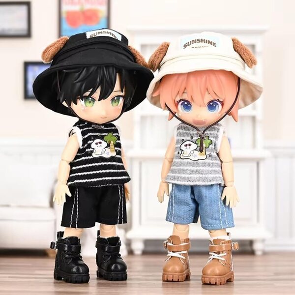 Scarpe casual nere per bambole Ob11 DDF Body9 1/12 BJD GSC accessori giocattoli