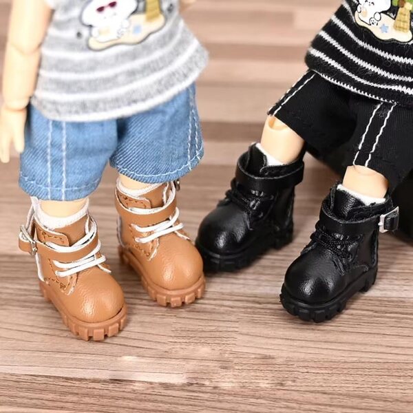 Scarpe casual nere per bambole Ob11 DDF Body9 1/12 BJD GSC accessori giocattoli