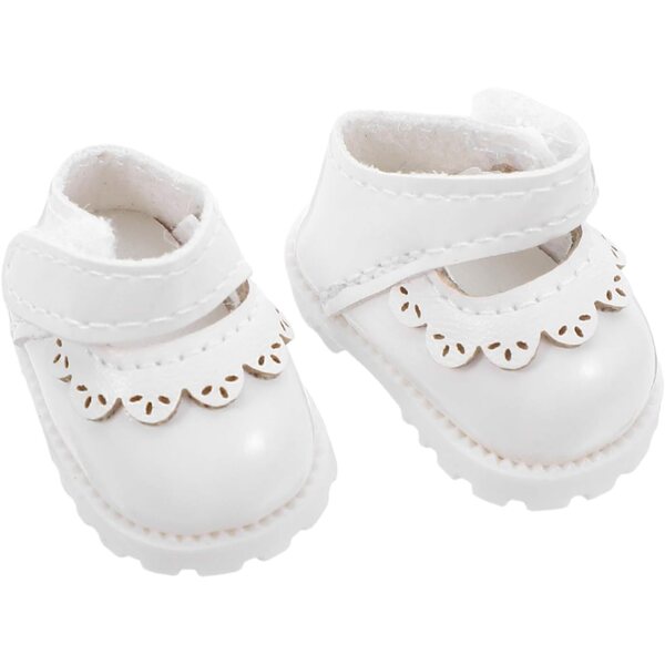 Abaodam Scarpe Mini per Bambole Ballerina in PU Bianche per Casa delle Bambole