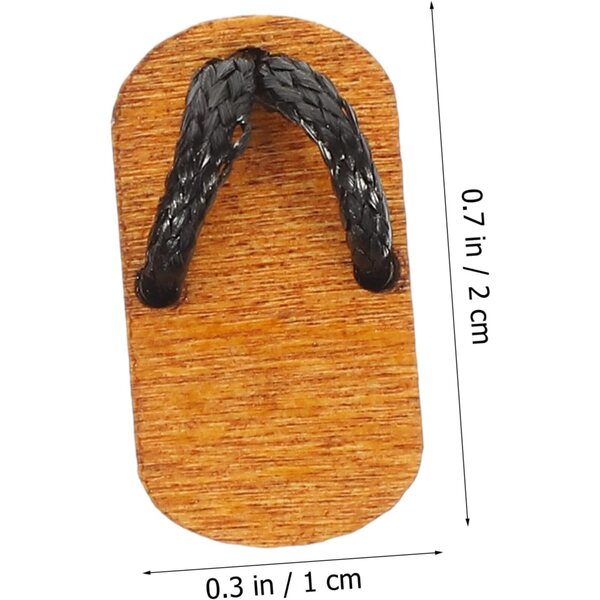 Mini Sabot in Legno per Casa delle Bambole - Accessorio Decorativo Realistico e Resistente