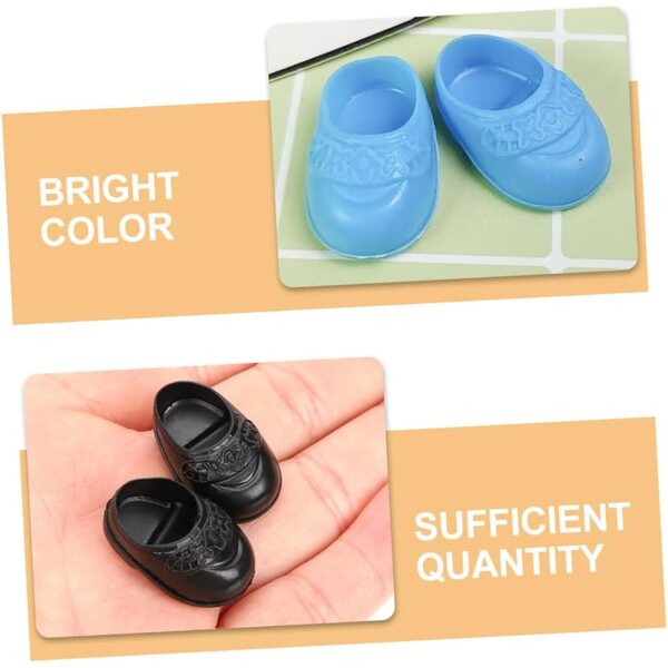 Toddmomy 5 Paar Miniatur-Puppenschuhe – dekorative Accessoires für Sammlungen