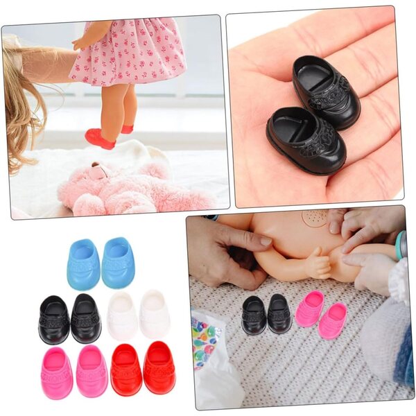 Toddmomy 5 Paar Miniatur-Puppenschuhe – dekorative Accessoires für Sammlungen