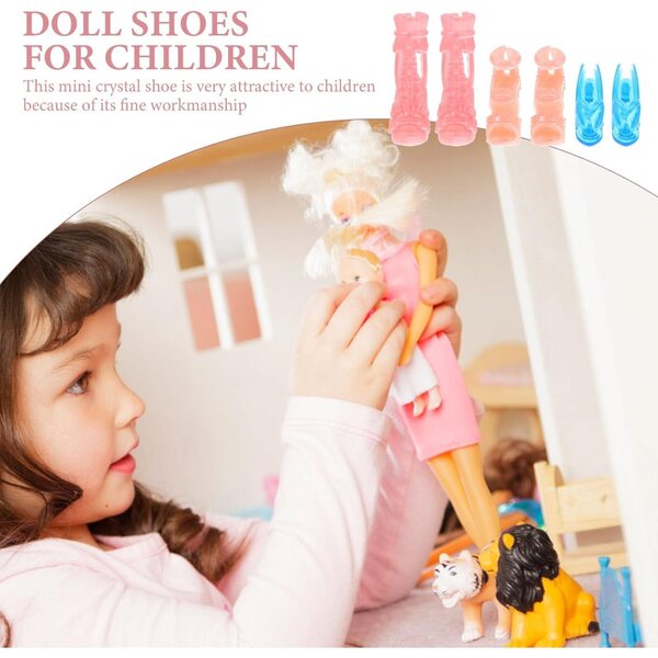 Mini-Puppenschuhe, 15 widerstandsfähige Paare aus farbigem Kunststoff, Größe 41-42-75