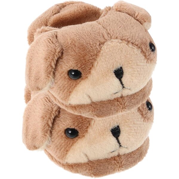 Plüsch-Pussycat-Winterschuhe für Puppen mit weichem und warmem Tiermuster