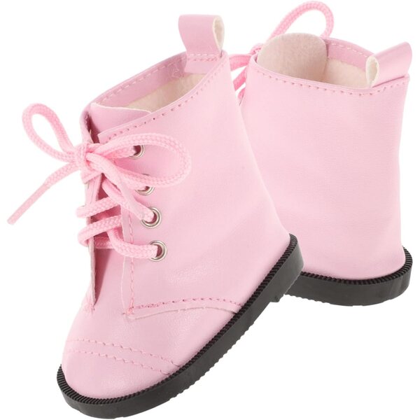 KOMBIUDA Set 3 Paia Scarpe Miniature per Bambole 45 cm, Facili da Pulire, Rosa