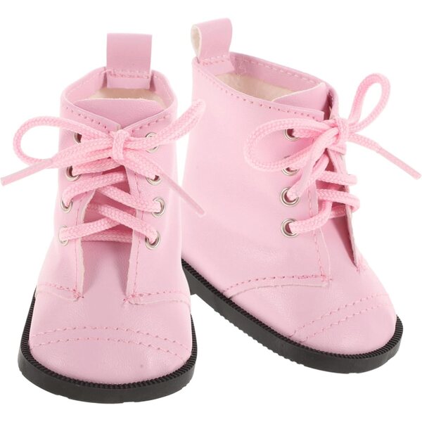 KOMBIUDA Set 3 Paia Scarpe Miniature per Bambole 45 cm, Facili da Pulire, Rosa