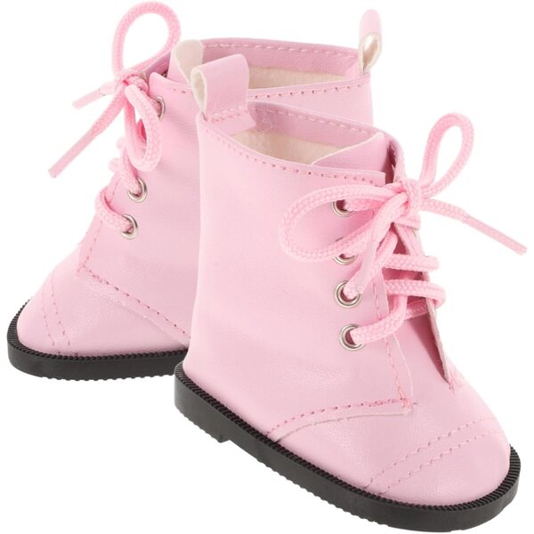 KOMBIUDA Set 3 Paia Scarpe Miniature per Bambole 45 cm, Facili da Pulire, Rosa