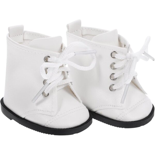 NOLITOY Mini Bottines Bianche in PU per bambole 45 cm - Accessori Decorativi 18"