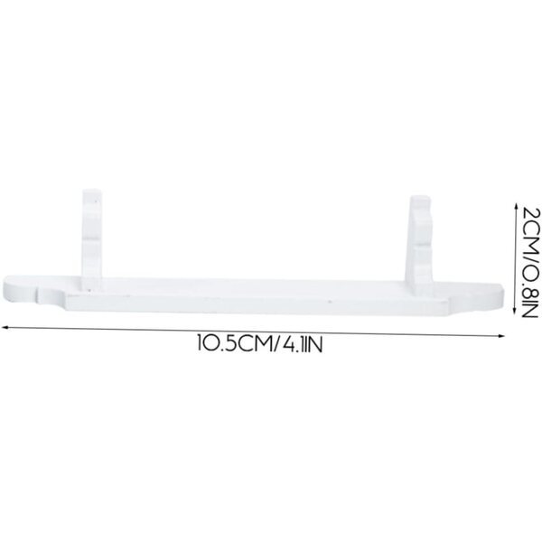 Mini Mobili in Legno per Casa delle Bambole, Set 2 Pezzi Scaffali Bianchi Decorativi