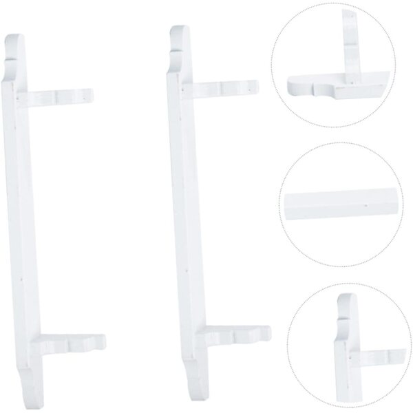 Mini Mobili in Legno per Casa delle Bambole, Set 2 Pezzi Scaffali Bianchi Decorativi