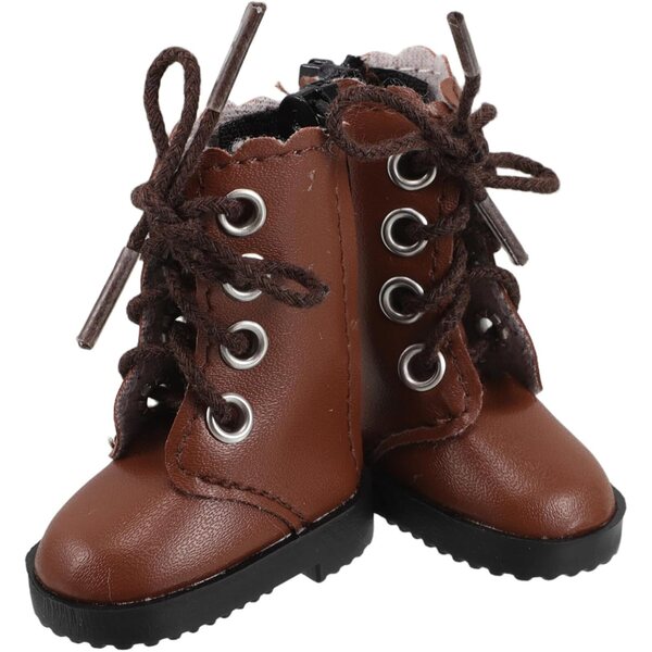 BESTonZON Miniaturschuhe für große Puppen, braun – 2 Stück, dekoratives Zubehör
