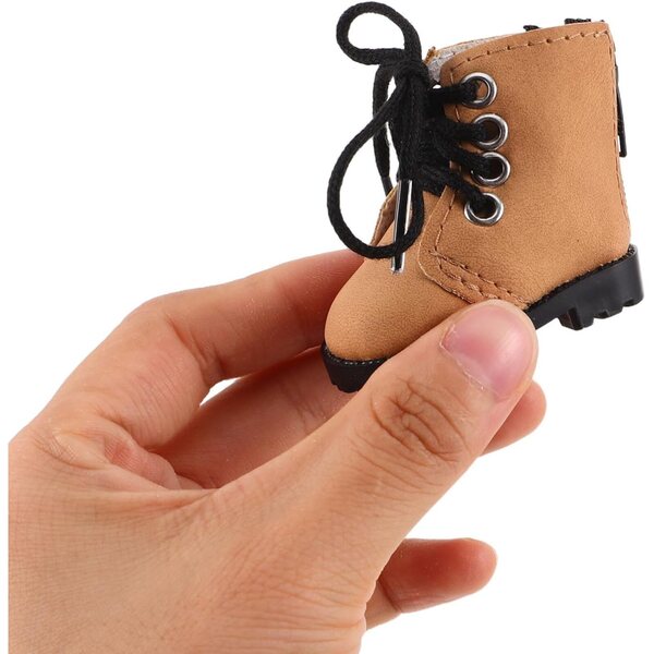 ERINGOGO Mini stivali marroni per bambola BJD da 20 cm - Accessori eleganti e confortevoli