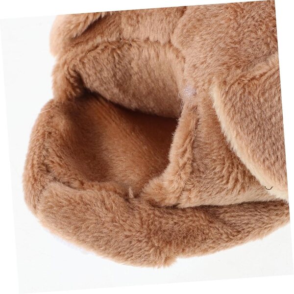 Von Tieren inspirierte Puppen-Winterplüschhausschuhe, warm und bequem