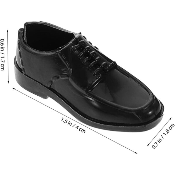 Set 10 Paia Scarpe Nere Miniature per Bambole 30 cm - Design Elegante SOPOTUTU