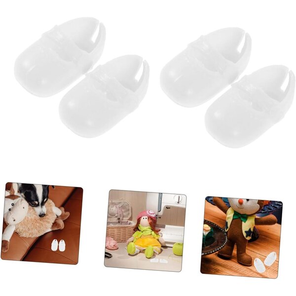 BESTonZON 135 Paar Mini-Puppenschuhe, rutschfeste Semelle, mehrfarbig, 2,5 x 1,4 x 1,2 cm