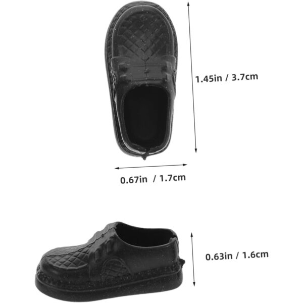 Vaguelly 20 paia di mini scarpe in plastica per bambole da gioco e collezione