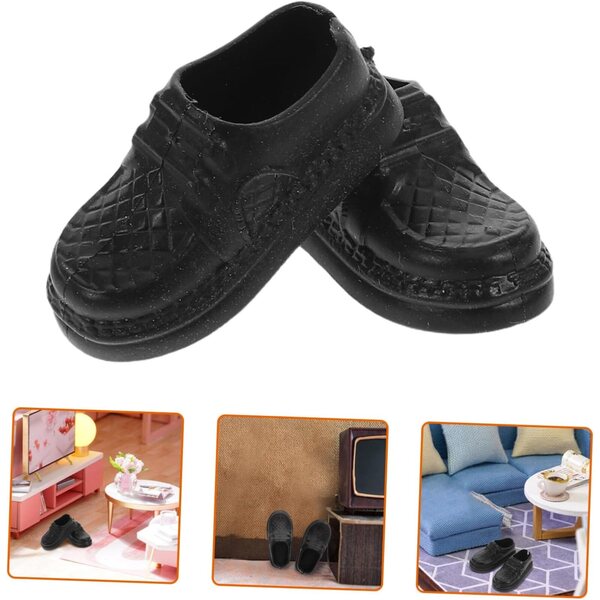 Vaguelly 20 paia di mini scarpe in plastica per bambole da gioco e collezione