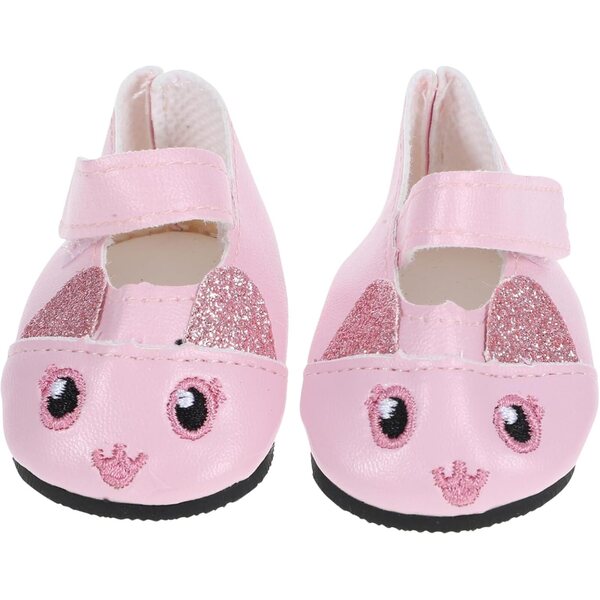 Mini Scarpe Rosa per Bambole in PU - Accessori Vintage per Giochi Creativi Bambini