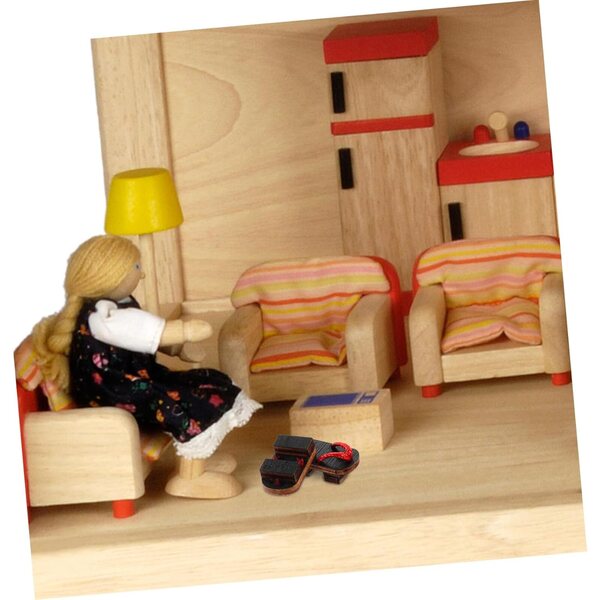 Mini-Sabot aus Holz für Puppenhaus – realistische und handgefertigte Dekoration von Vaguelly
