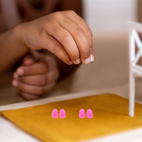HEMOTON 50 Paar gelbe Mini-Puppenschuhe, kreatives Spielzubehör für Kinder