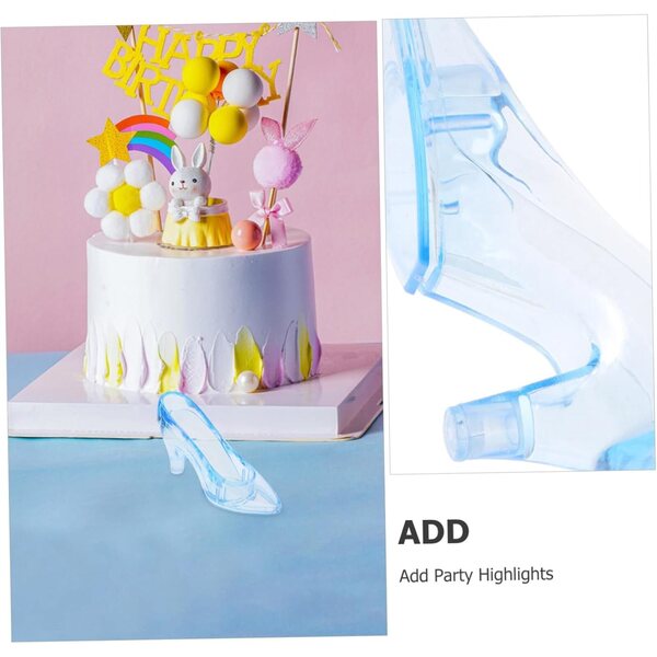 ABOOFAN Set 24 Mini Scarpe con Tacco Decorative per Festa Tema Principessa