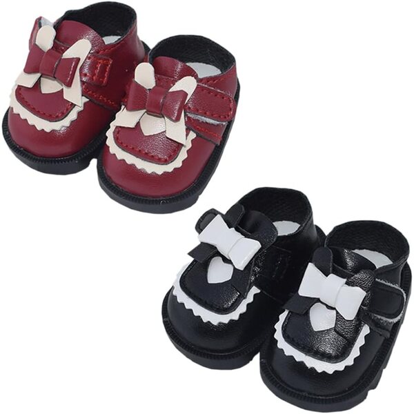 niannyyhouse 5,5 cm Herzschuhe für 20 cm Plüschpuppe, Modeaccessoires