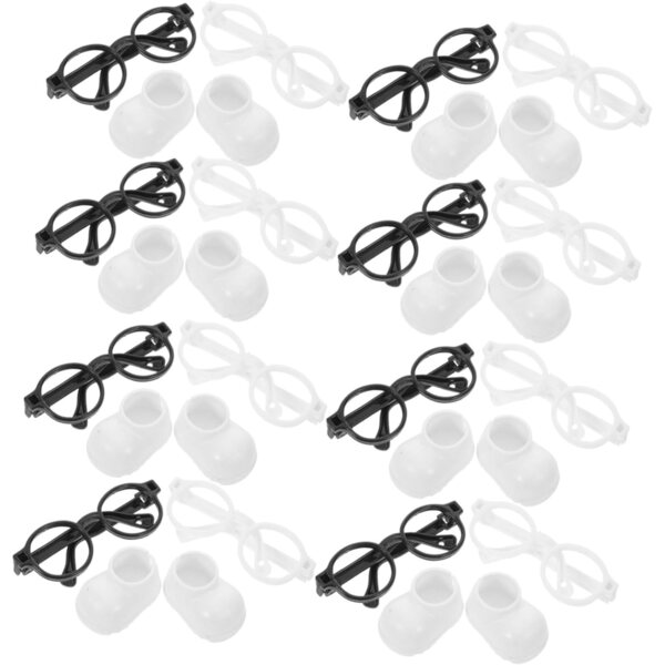 Accessori Miniature per bamboles: Occhiali da Sole e Scarpe in Plastica per Mini bamboles