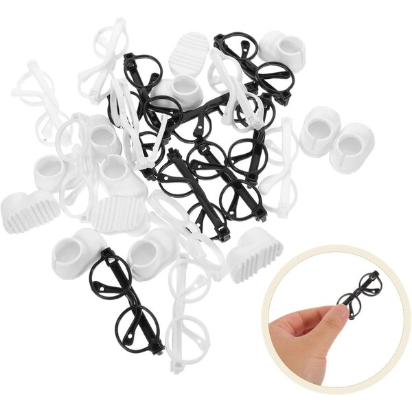 Accessori Miniature per bamboles: Occhiali da Sole e Scarpe in Plastica per Mini bamboles