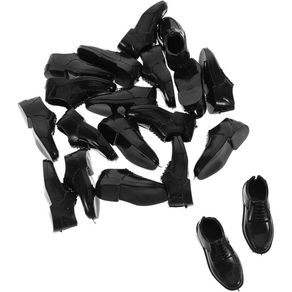 Set 10 Paia Scarpe Miniature Eleganti per Bambole Uomo Stile Principe 1/6 30 cm