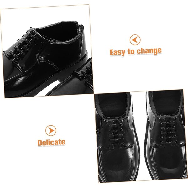Set 10 Paia Scarpe Miniature Eleganti per Bambole Uomo Stile Principe 1/6 30 cm