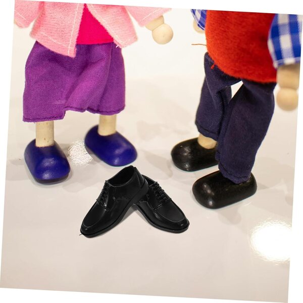 Set 10 Paia Scarpe Miniature Eleganti per Bambole Uomo Stile Principe 1/6 30 cm