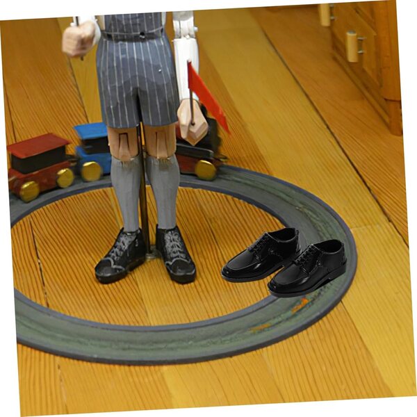 Set 10 Paia Scarpe Miniature Eleganti per Bambole Uomo Stile Principe 1/6 30 cm