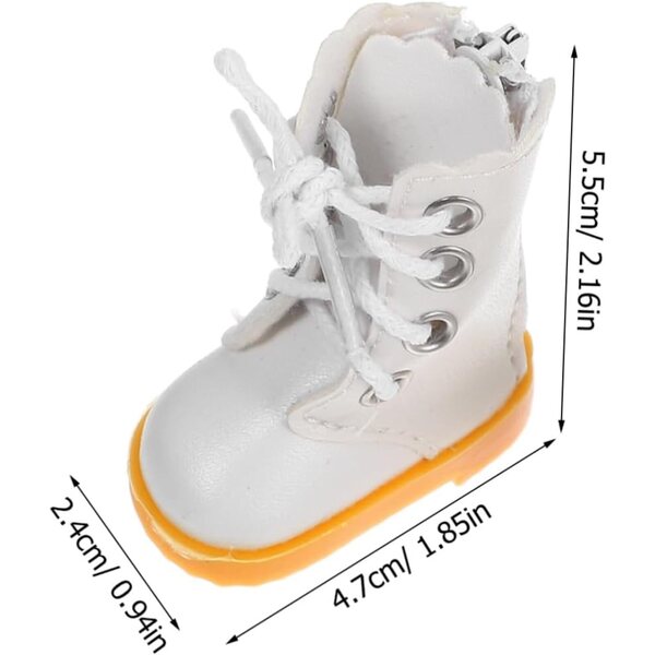 Weiße Stoffstiefel für 30-cm-Puppen – Wintermode und Komfort-Accessoires