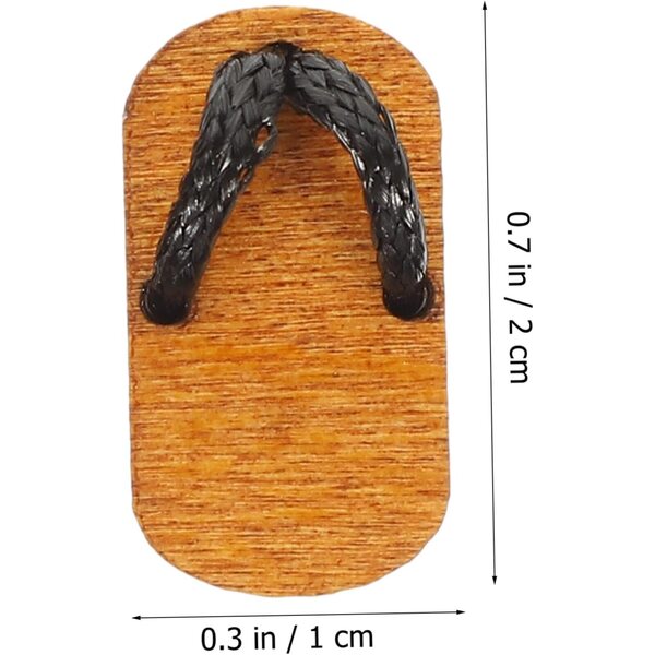 Mini Scarpe in Legno per Bambole, Sabot Decorativi Realistici per Casa Miniatura