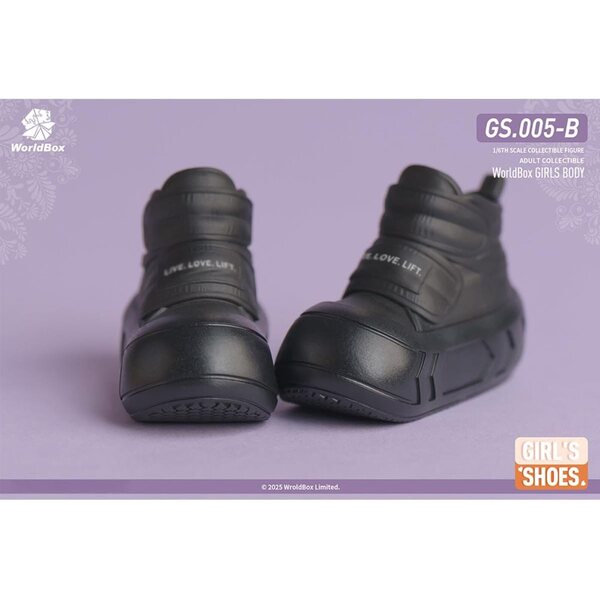HiPlay Scarpe e Stivali Neri per Bambole 1/6 - Accessorio Figurine 12 Pollici