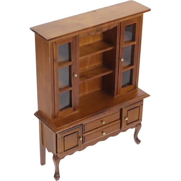 Puppenhaus-Miniatur-Holzschrank 17,4 x 12,7 x 4,1 cm HEALSOPTHY