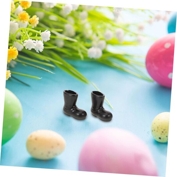Hohopeti 50 mini scarpe per bambole in plastica per kit casa e accessori costume