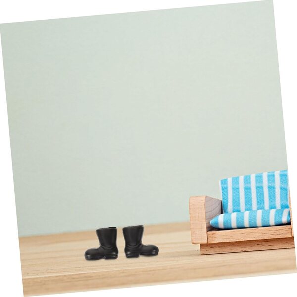 Hohopeti 50 mini scarpe per bambole in plastica per kit casa e accessori costume