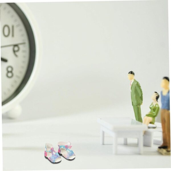Set 2 Paia Scarpe Miniature per Bambole in Plastica Colorate - Accessori Decorativi DIY