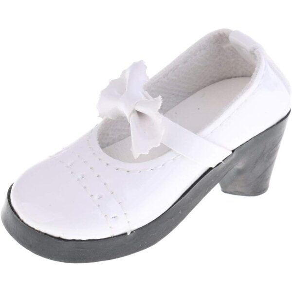 Lolita-Schuhe BJD 1/3 SD MSD mit weißer Schleife für 60 cm Puppen