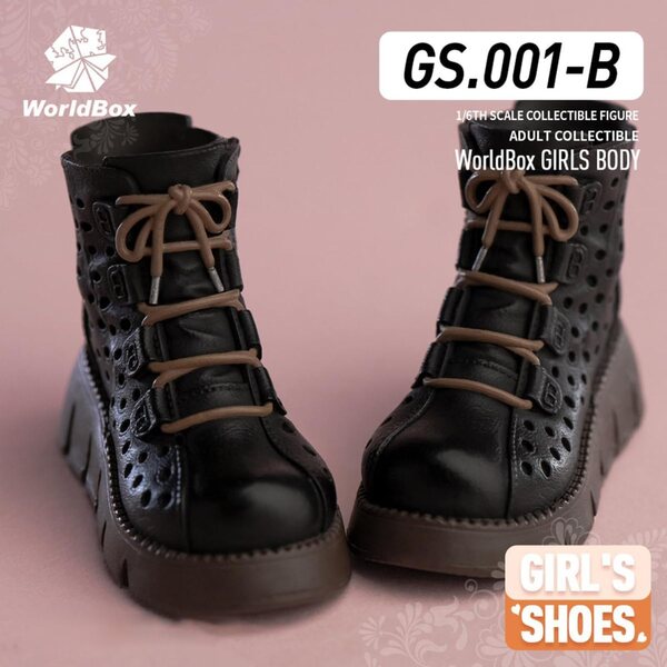 HiPlay 1/6 Weiße Kampfstiefel für weibliche Figuren – Worldbox GS001-B